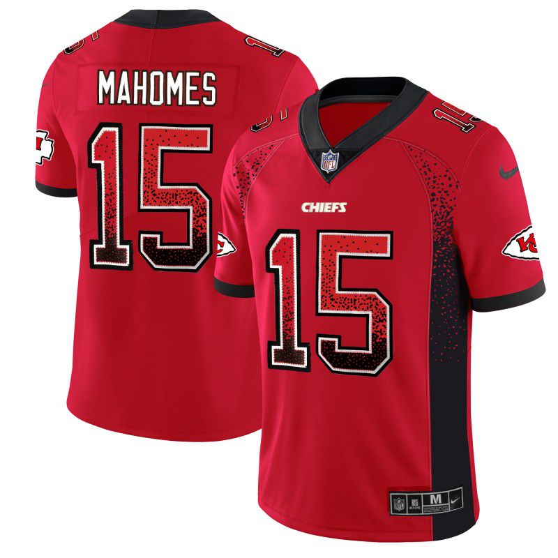 Men Kansas City Chiefs #15 Mahomes Red Nike Drift Fashion Color Rush Limited NFL Jerseys->kansas city chiefs->NFL Jersey